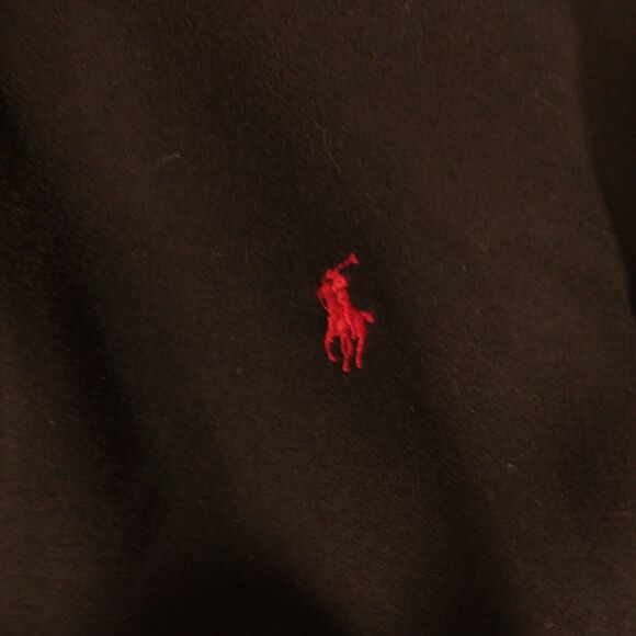 Polo Ralph Lauren vintage polo shirt mens L Large black short sleeve pony logo - Picture 3 of 7